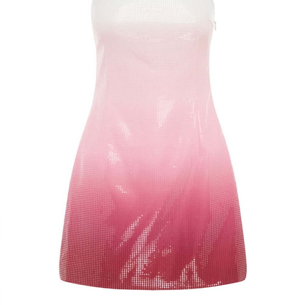 IBIZA SEQUIN MINI DRESS -  OMBRE small NWT runaway the label